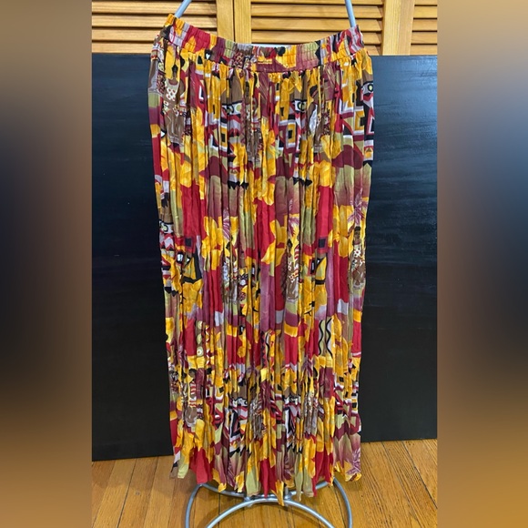 Vintage Acko International: Flowy, crinkled skirt - Picture 5 of 8